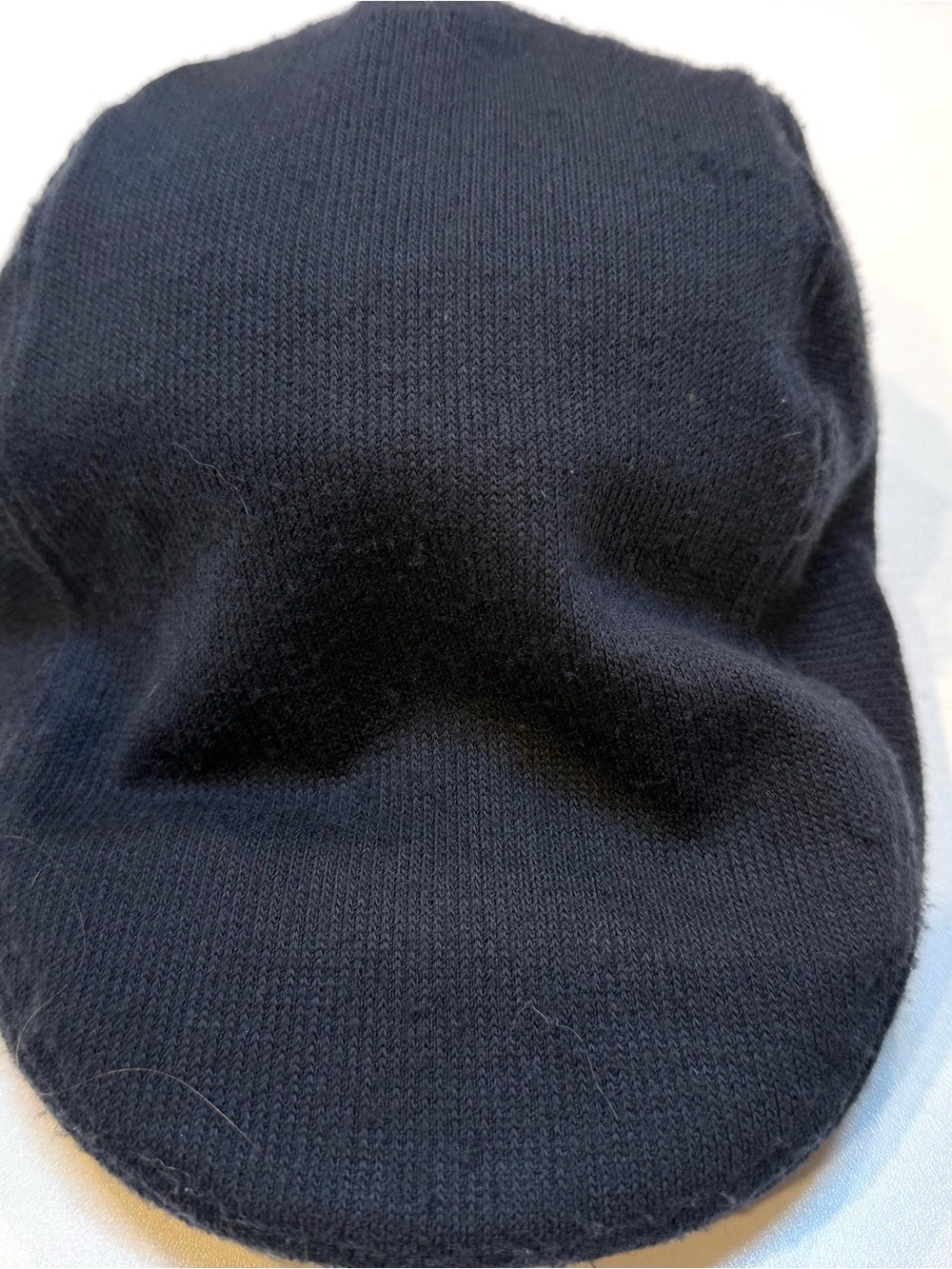Levi's Men's Black Knit Faux Fur Lined Casual paperboy hat